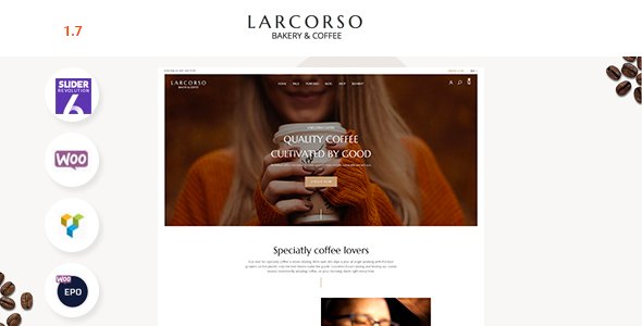 Larcorso – Coffee Shop WooCommerce Theme