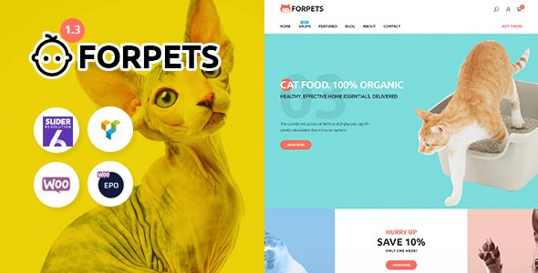 Forpets – Food Shop WooCommerce Theme