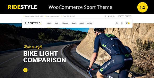 Ridestyle -Bike  Sport Store WooCommerce Theme