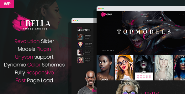 UBella – Model Agency WordPress Theme