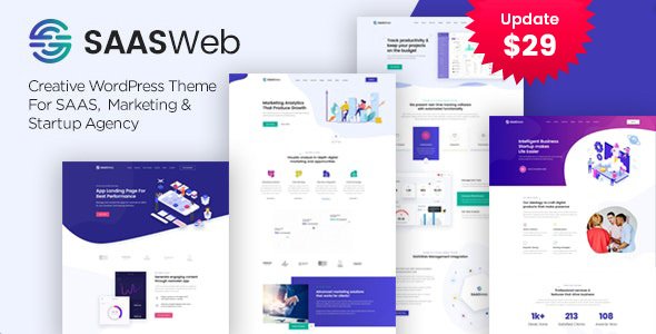 Saasweb – WordPress Theme For App & Saas Products