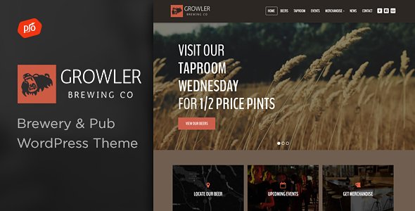 Growler – Brewery WordPress Theme