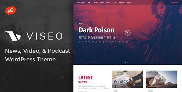 Viseo – News, Video, & Podcast Theme