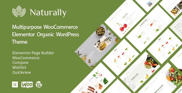 Naturally – Organic Food Elementor WooCommerce Theme