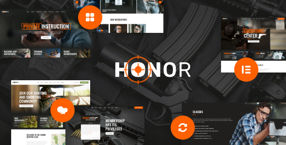 Honor | Multi-Purpose Shooting Club & Weapon Store WordPress Theme + Elementor