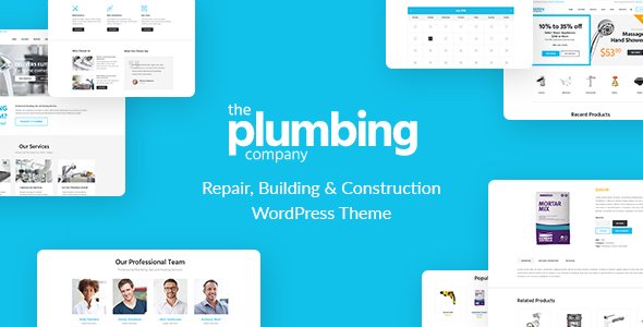 Plumbing – Repair, Building & Construction Elementor WordPress Theme