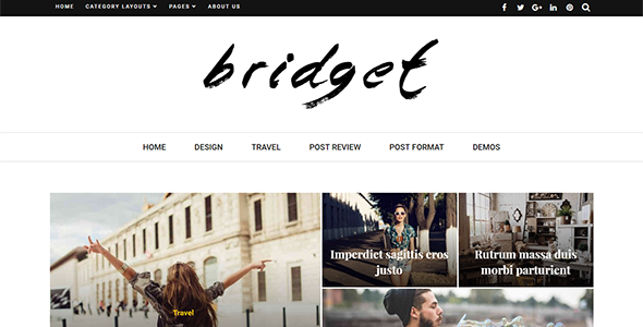 Bridget – Responsive WordPress Magazine and Blog Theme