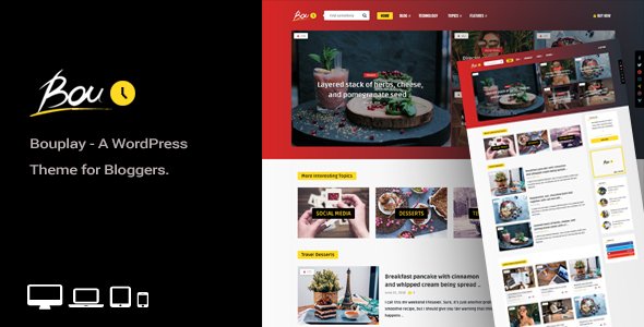 Bouplay WP – A WordPress Theme for Bloggers