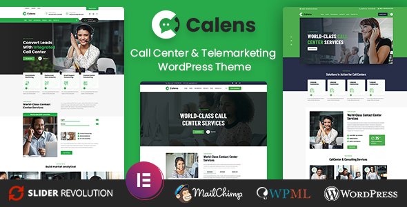 Calens – Call Center Services WordPress Theme