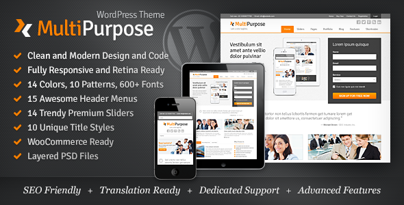 MultiPurpose – Responsive WordPress Theme