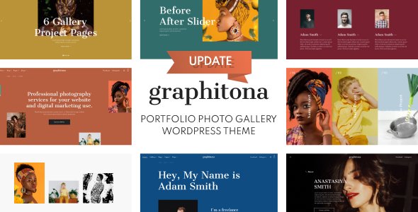 Graphitona – Portfolio Photo Gallery WordPress Theme