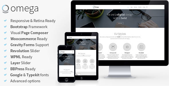 Omega – Multi-Purpose Responsive Bootstrap Theme