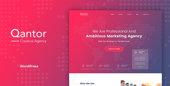Qantor – Creative Agency Office WordPress Theme