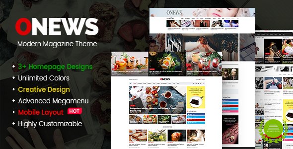 ONews – Modern Newspaper & Magazine Theme WordPress (Mobile Layout Ready)