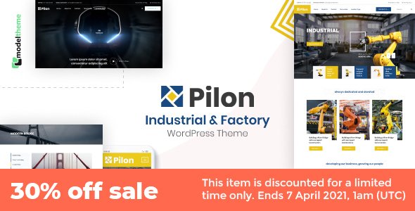 Pilon – Industrial & Factory WordPress Theme