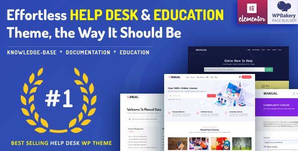 Manual – Documentation, Knowledge Base & Education WordPress Theme