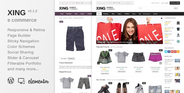 Xing – Business / ecommerce WordPress Theme