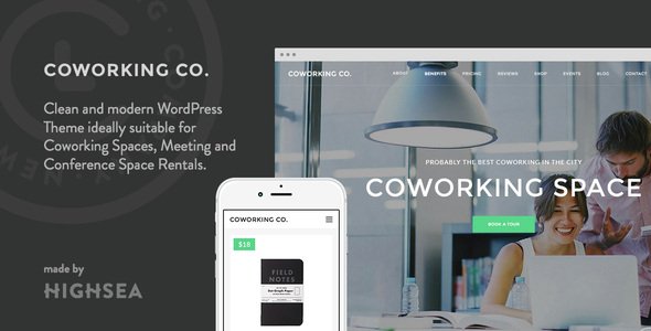 Coworking Co. – Creative Space WordPress Theme