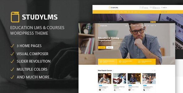 Studylms – Education LMS & Courses WordPress Theme