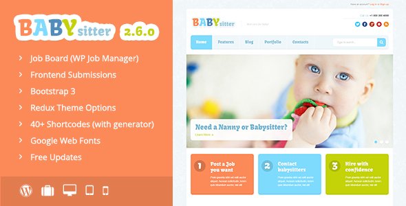Babysitter – Job Board WordPress Theme