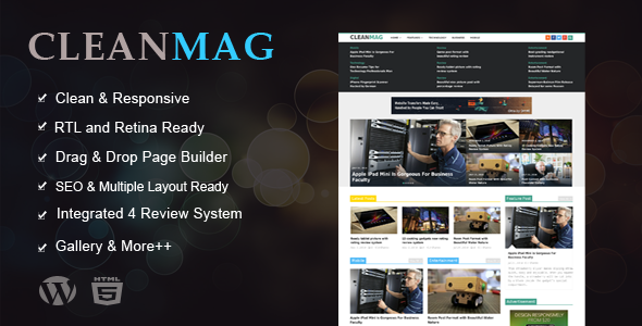 Cleanmag – Multipurpose Magazine WordPress Theme