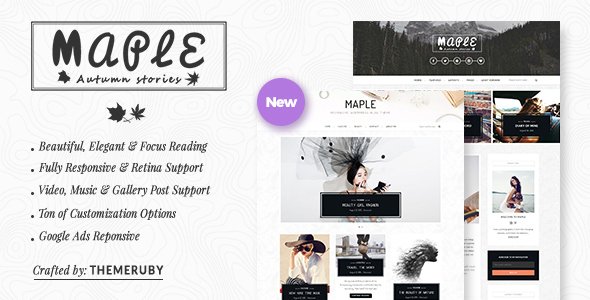 Maple – Responsive WordPress Blog Theme
