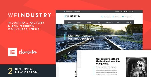 WP Industry – Industrial & Engineering WP theme