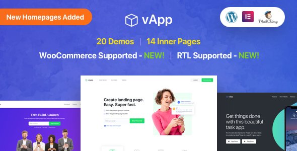 vApp | WordPress App Landing Page