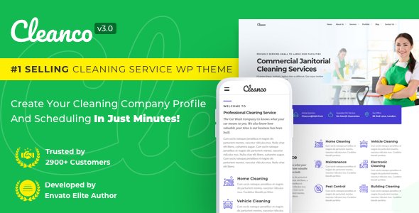 Cleanco 3.0 – Cleaning Service Company WordPress Theme
