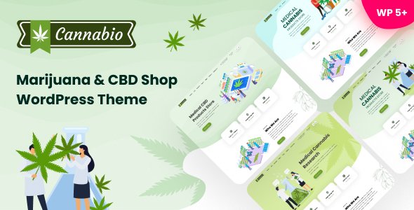 Cannabio – Marijuana and Cannabis WordPress Theme