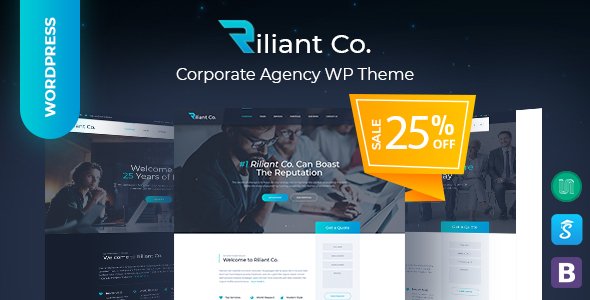 Riliant – Corporate Business Agency WordPress Theme