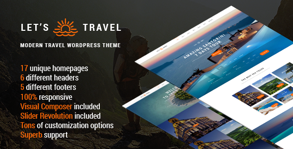 Let’s Travel – Responsive Travel Agency WordPress Theme