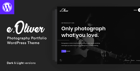 Oliver – Photography Portfolio WordPress Theme