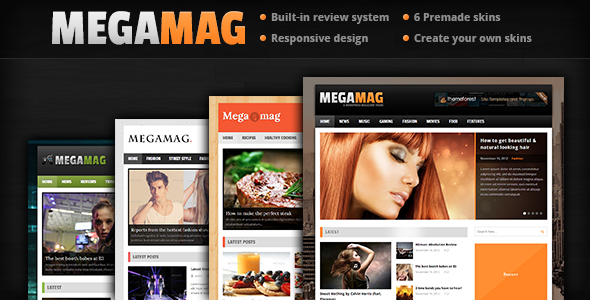 MEGAMAG – A Responsive Blog/Magazine Style Theme