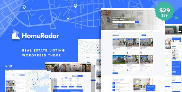 HomeRadar – Real Estate WordPress Theme