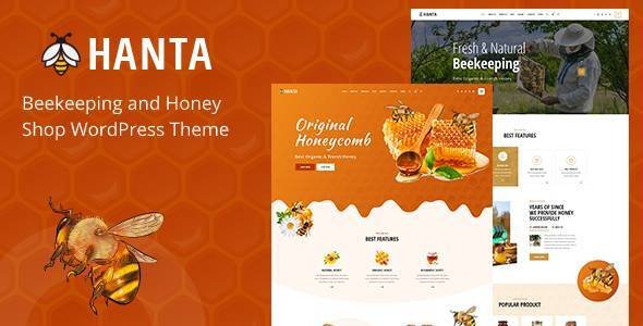 Hanta – Beekeeping and Honey Shop WordPress Theme