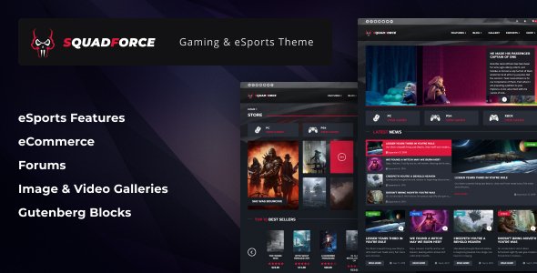 SquadForce – eSports Gaming WordPress Theme (formerly Good Games)