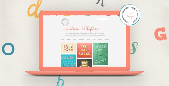 Letters Rhythm. WordPress Blog Theme
