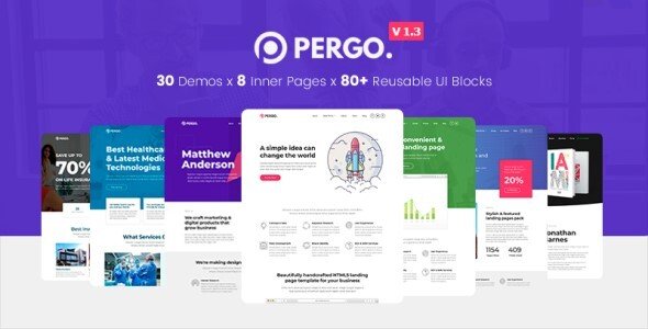 Pergo – Multipurpose Landing Page WordPress Theme