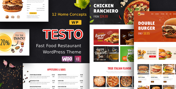 Testo – Restaurant Caffe WordPress Theme