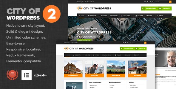 City of WP – Municipal & Local Government Theme