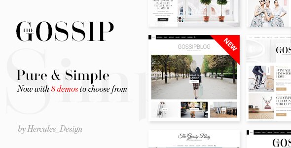 Gossip – Pure & Simple Personal WordPress Blog
