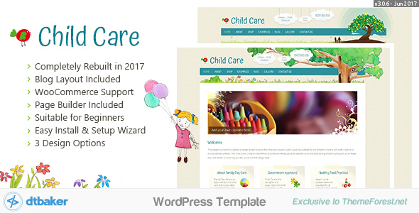 Child Care Creative – WordPress Shop Theme