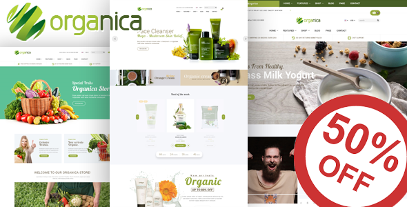 Organica – Organic, Beauty, Natural Cosmetics, Food, Farn and Eco WordPress Theme