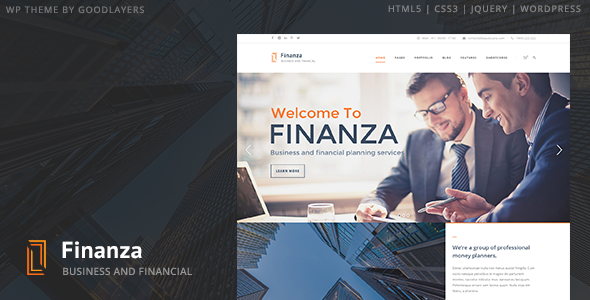 Finanza – Business & Financial WordPress