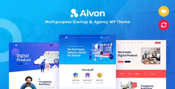 Alvon – Multipurpose Startup & Agency WordPress Theme