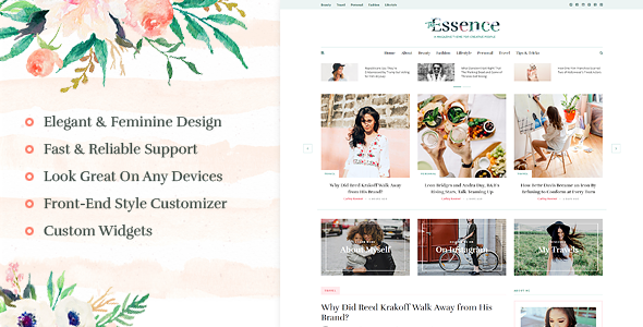 The Essence – A Responsive WordPress Blog Theme