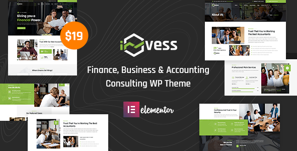 Invess – Accounting & Finance Consulting WordPress Theme