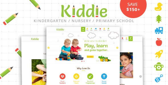 Kiddie – Kindergarten WordPress Theme