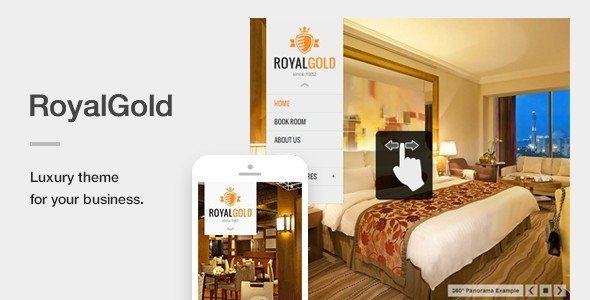RoyalGold – A Luxury & Responsive Hotel or Resort Theme For WordPress